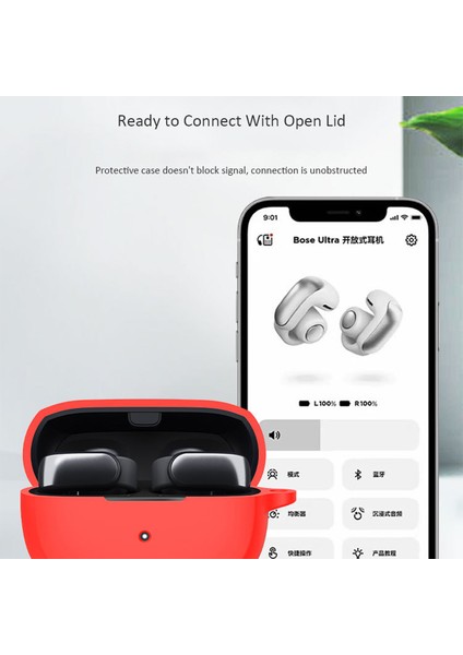 Bose Ultra Açık Kılıf Tokalı, Toz Önleyici Esnek Silikon Kulaklık Kapağı (Yurt Dışından) modelleri