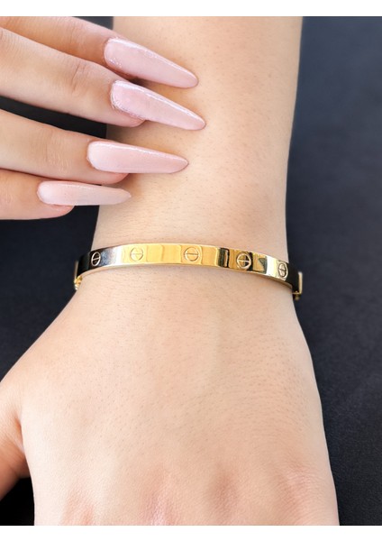 Altın Cartıer Kelepçe Bilezik