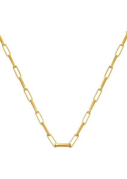 Ataç 14 Ayar Altın Zincir Kolye (3,5 mm Enli) 50 Cm.