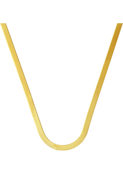 Ezme Zincir Kolye 14 Ayar Altın (2 mm Enli) 45 Cm.