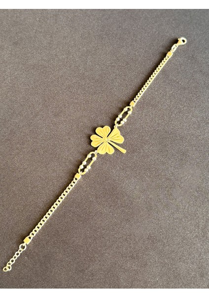 Altın Yonca Bileklik modelleri