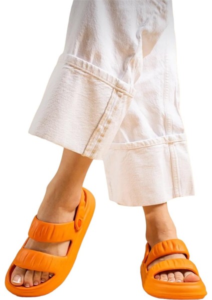 Plaj Havuz Hafif Rahat Kadın Sandalet TURUNCU