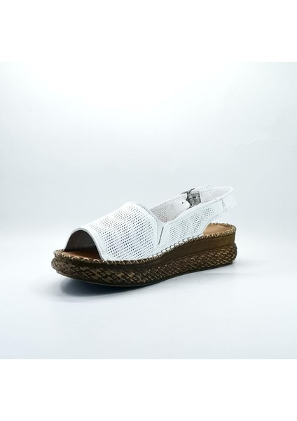 Kadın Deri Dolgu Topuk Sandalet 107-206151-01 fırsatları