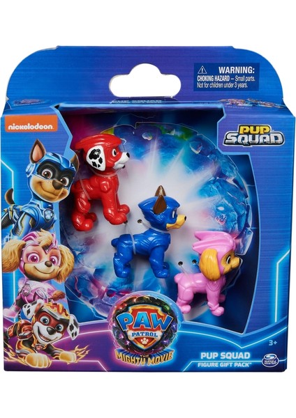 Paw Patrol Pup Squad 3'lü Mini Figür Seti