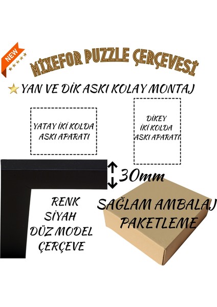 2000 Parça Puzzle Çerçevesi 2.ölçü 96CM x 66CM