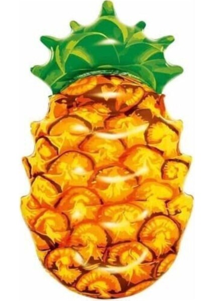 Pompa Dahil Değildir Deniz Havuz Yatak Ananas Şekilli 174 cm x 96 cm Siyah