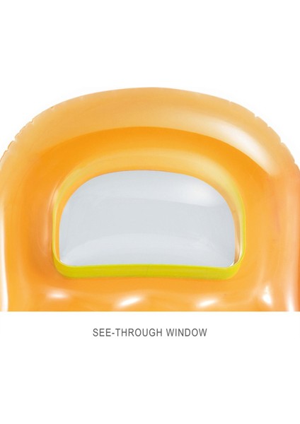 Sarı Outdoor Intex Bardaklı Şişme Deniz&havuz Yatağı Sarı 188*71 (59895) Pompa Dahil Değildir