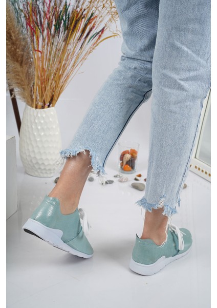 Deri Mint Kadın Sneaker Ayakkabı 221110106 fiyatları