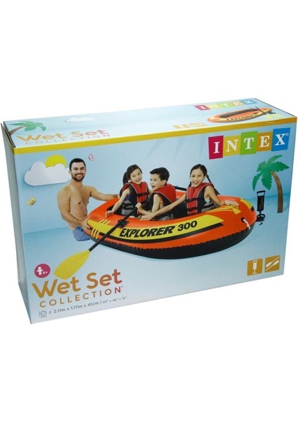 Beyaz Explorer 300 Bot Set (186 Kg) 211X117X41 cm