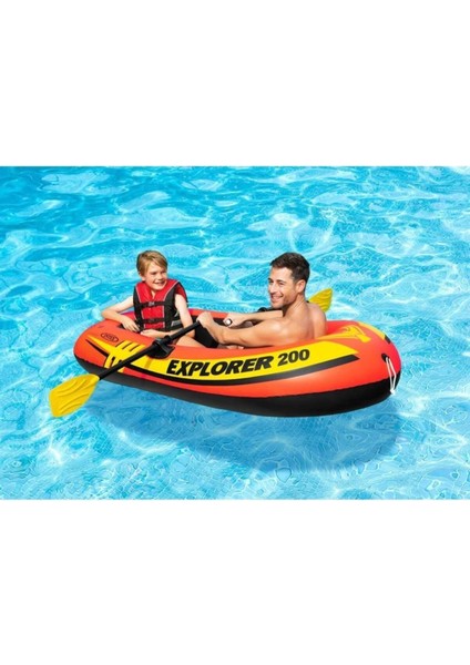 7+ Yaş IB58331 Explorer Şişme Bot 200 Set - 1 Adet Çok Renkli