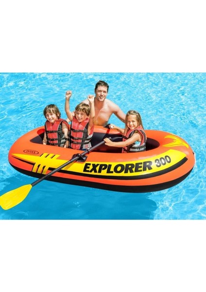 Çok Renkli IB58332 Explorer Şişme Bot 300 186KG - 1 Adet Kız Erkek Çocuk Oyuncakları Eğitici Oyunca