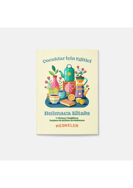 Çocuklar Için Eğitici Kelime Avı Bulmaca Kitabı - Nesneler