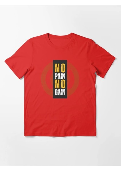 No Pain Baskılı Bisiklet Yaka T-Shirt fiyatları