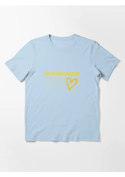 Oyuna Hazırım Baskılı Bisiklet Yaka T-Shirt fiyatları