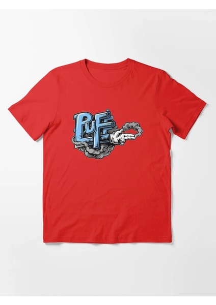 Puf Ateş Baskılı Bisiklet Yaka T-Shirt fiyatları