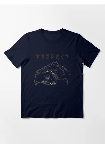 Pesfect Baskılı Bisiklet Yaka T-Shirt