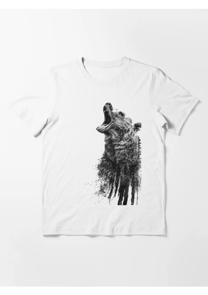 Pus Ayı Baskılı Bisiklet Yaka T-Shirt fiyatları