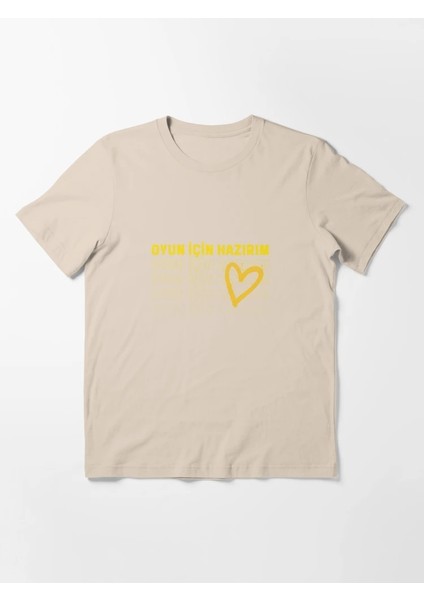 Oyuna Hazırım Baskılı Bisiklet Yaka T-Shirt fiyatları