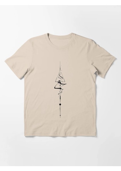 Yukarı Ok Baskılı Bisiklet Yaka T-Shirt fiyatları