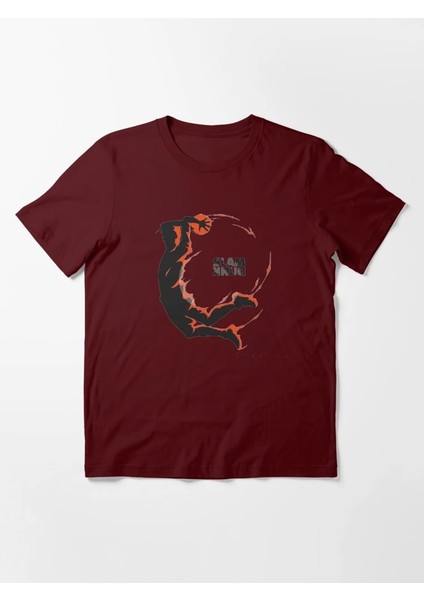 Slam Baskılı Bisiklet Yaka T-Shirt fiyatları