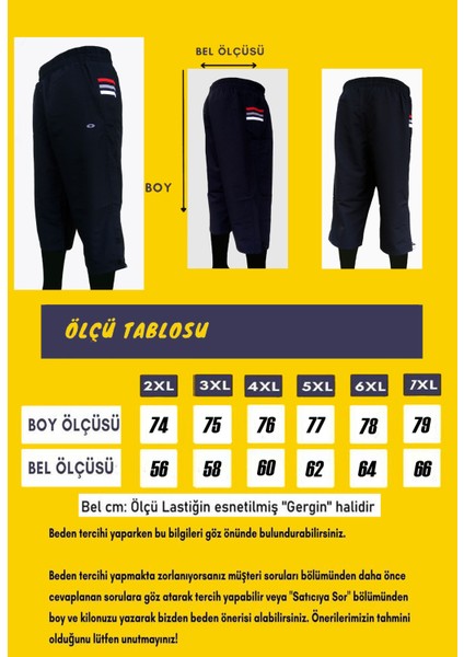 Enrıco Ferry Erkek Lacivert Yanları Şeritli Çabuk Kuruma Özellikli Cepli Büyük Beden Kapri EDY2427L indirimleri