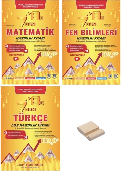 Lgs 7'den 8'e Geçenler Için Matematik Fen Bilimleri ve Türkçe Soru Bankası 3lü Set