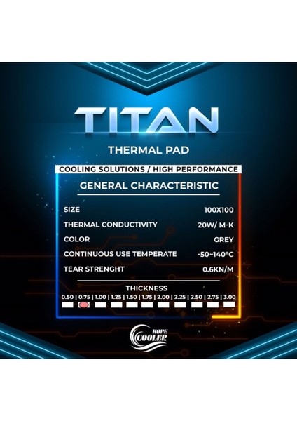 0.75 mm 20W/M-K Thermal Pad / Termal Pad fiyatları