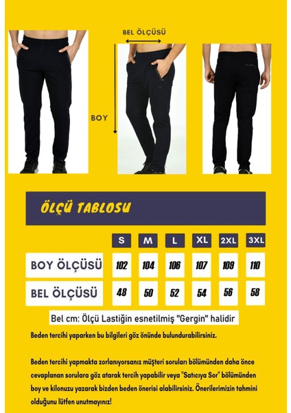 Koyu Lacivert Erkek Iki Iplik Beli Lastikli Cepli Düz Paça Eşofman Altı EDY201130