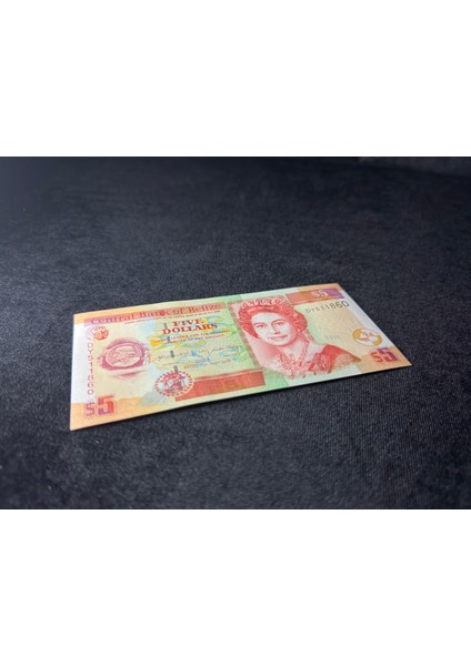 Queen Elizabeth Iı Belize 5 Dolar 2020 Unc Çil Belıze $ 5 Dollars 2020 fiyatları