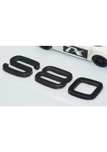 S80 Siyah Abs 3m 3D Bagaj Yazı Logo Volvo Ile Uyumlu
