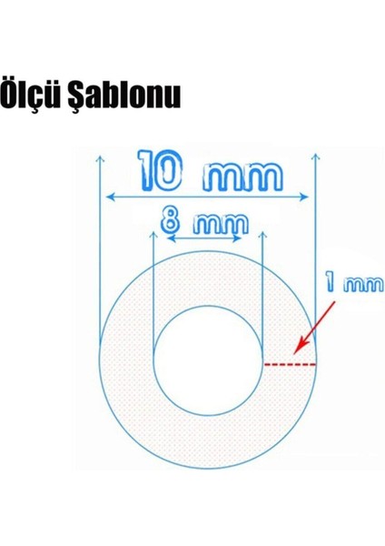 5 Metre Şeffaf Terazi Hortumu Iç Çap 8 mm Termosifon Otomobil Kapı Fitili fırsatları