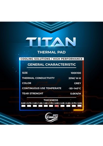 2.00 mm 20W/M-K Thermal Pad / Termal Pad