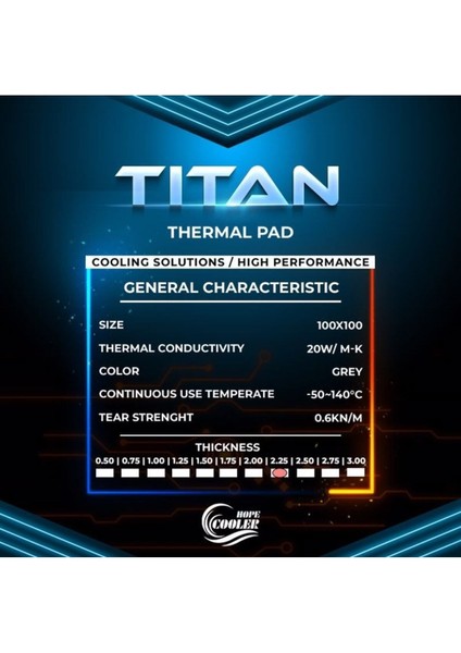 2.25 mm 20W/M-K Thermal Pad / Termal Pad fiyatları