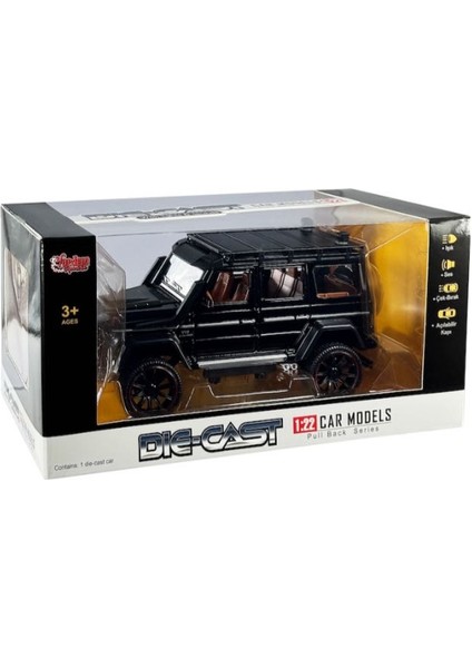 Kutulu Çek Bırak 1:22 Sesli ve Işıklı Jeep