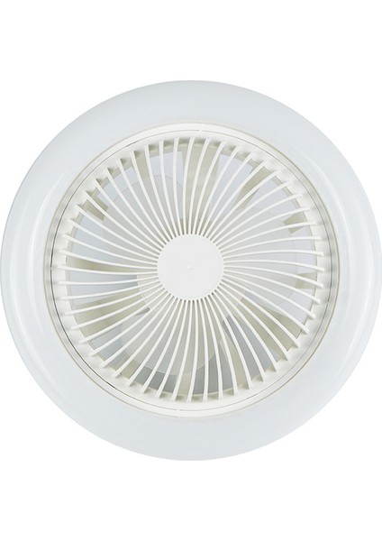 Fan Işığı Tavan Vantilatörü Işığı Yuvarlak - Gri (Yurt Dışından)