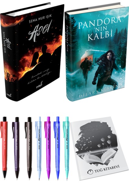 Asel - Pandora'nın Kalbi 2 + Kalem + Not Defteri