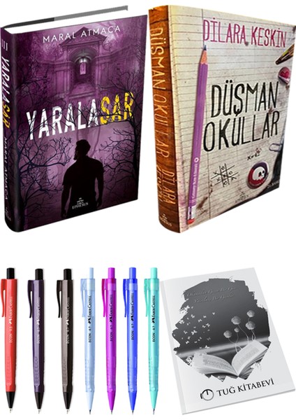 Yaralasar 3 Ciltli Maral Atmaca ve Düşman Okullar 1 Ciltli Dilara Keskin 2li Set