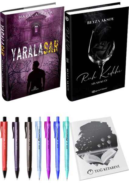Yaralasar 3 Ciltli Maral Atmaca ve Epsilon Yayınevi Ruh Kadehi Ciltli Beyza Aksoy 2li Set