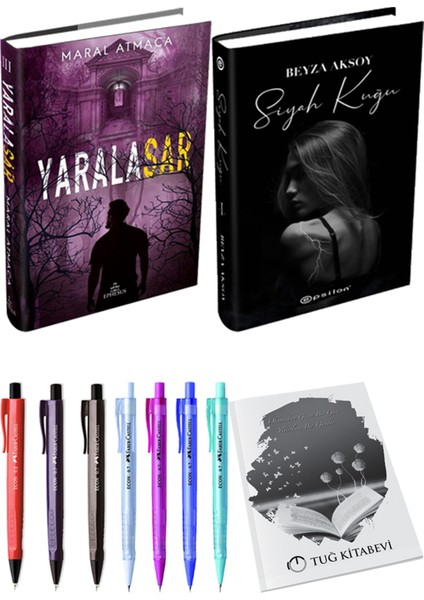 Yaralasar 3 Ciltli Maral Atmaca ve Epsilon Yayınevi Siyah Kuğu Ciltli Beyza Aksoy 2li Set