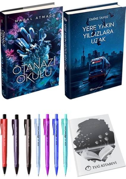Ötanazi Okulu 1 Ciltli Maral Atmaca ve Epsilon Yayınevi Yere Yakın Yıldızlara Uzak Ciltli Emine Tavuz 2li Set