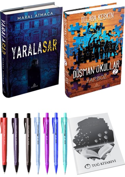 Yaralasar 1 Ciltli Maral Atmaca ve Düşman Okullar 2 Ciltli Dilara Keskin 2li Set