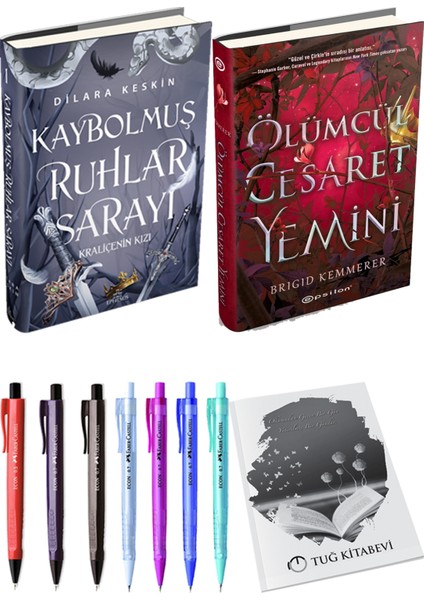 Kaybolmuş Ruhlar Sarayı 1 Ciltli Dilara Keskin ve Epsilon Yayınevi Ölümcül Cesaret Yemini Ciltli Brigid Kemmerer 2li Set