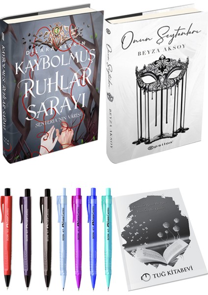Kaybolmuş Ruhlar Sarayı 2 Ciltli Dilara Keskin ve Epsilon Yayınevi Onun Şeytanları Ciltli Beyza Aksoy 2li Set