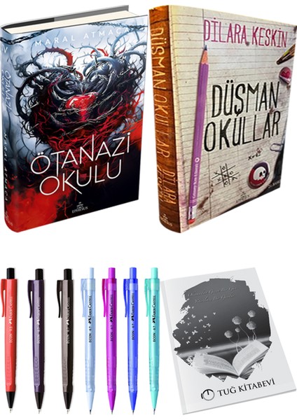 Ötanazi Okulu 4 Ciltli Maral Atmaca ve Düşman Okullar 1 Ciltli Dilara Keskin 2li Set