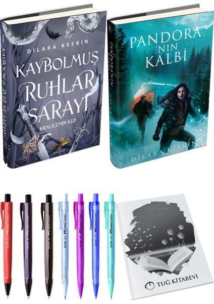 Kaybolmuş Ruhlar Sarayı 1 Ciltli Dilara Keskin ve Pandora'nın Kalbi 2 Ciltli Dilara Keskin 2li Set