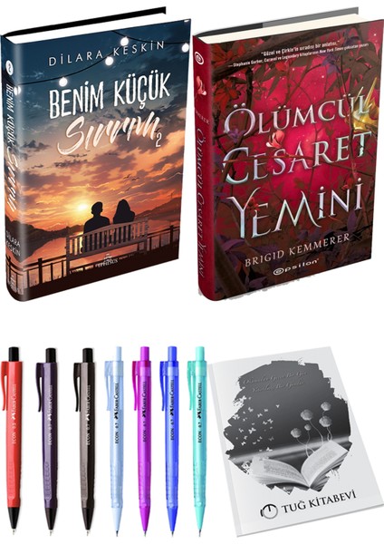 Benim Küçük Sırrım 2 Ciltli Dilara Keskin ve Epsilon Yayınevi Ölümcül Cesaret Yemini Ciltli Brigid Kemmerer 2li Set