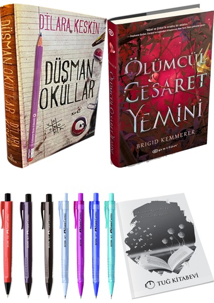 Düşman Okullar 1 Ciltli Dilara Keskin ve Epsilon Yayınevi Ölümcül Cesaret Yemini Ciltli Brigid Kemmerer 2li Set