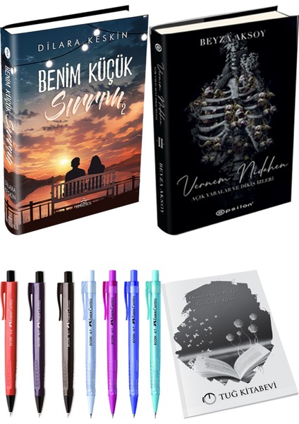 Benim Küçük Sırrım 2 Ciltli Dilara Keskin ve Epsilon Yayınevi Vernem Nidahen Ciltli Beyza Aksoy 2li Set