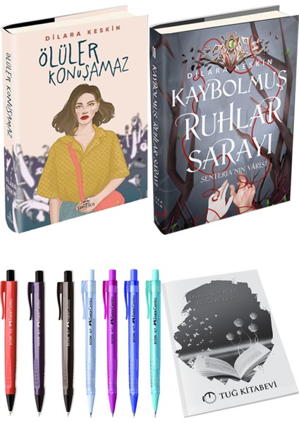 Ölüler Konuşamaz Ciltli Dilara Keskin ve Kaybolmuş Ruhlar Sarayı 2 Ciltli Dilara Keskin 2li Set