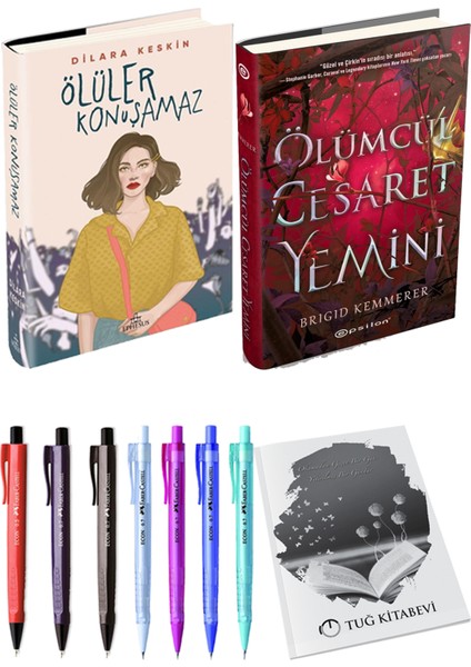 Ölüler Konuşamaz Ciltli Dilara Keskin ve Epsilon Yayınevi Ölümcül Cesaret Yemini Ciltli Brigid Kemmerer 2li Set